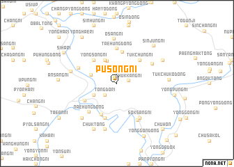 map of Pusŏng-ni