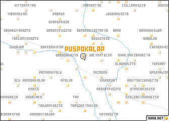 map of Püspökalap