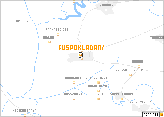 map of Püspökladány