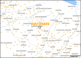 map of Pūstīn Sarā