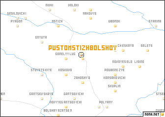 map of Pusto-Mstizh Bolʼshoy