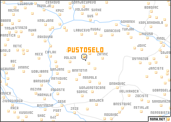 map of Pusto Selo