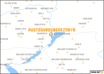 map of Pustosh\