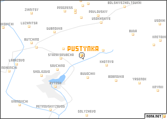 map of Pustynka