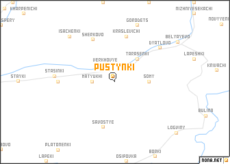 map of Pustynki