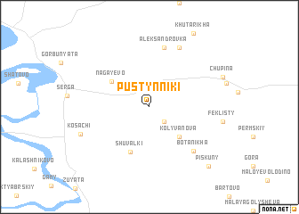 map of Pustynniki
