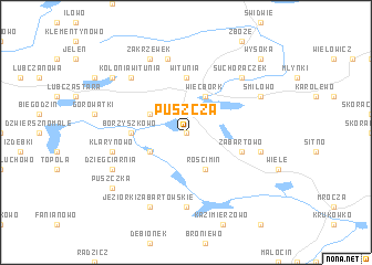 map of Puszcza