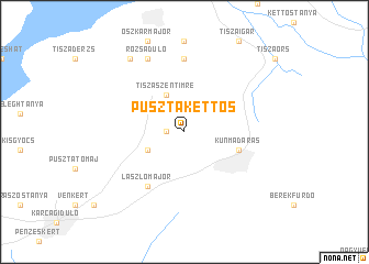 map of Pusztakettős