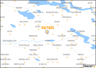 map of Putāni