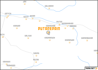 map of Pūtar-e Pāʼīn