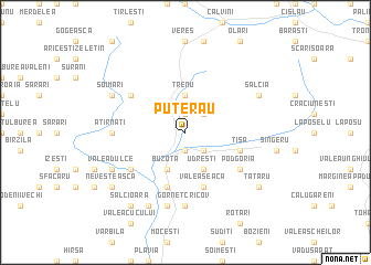 map of Puterău