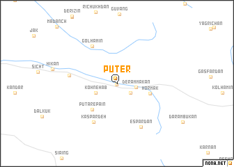 map of Pūter