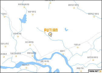 map of Putian