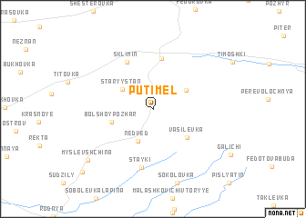 map of Putimelʼ