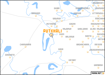 map of Putkhāli