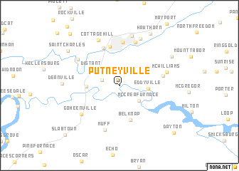 map of Putneyville