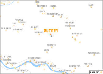 map of Putney