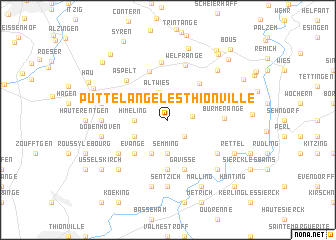 map of Puttelange-lès-Thionville