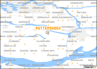 map of Puttershoek