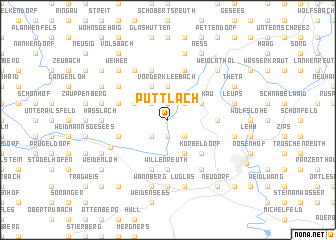 map of Püttlach