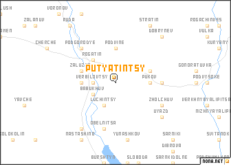 map of Putyatintsy