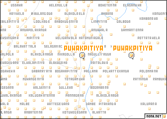 map of Puwakpitiya