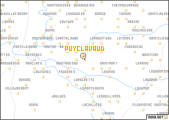 map of Puy Clavaud