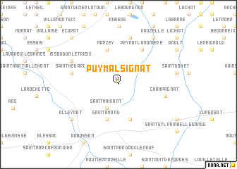 map of Puy-Malsignat