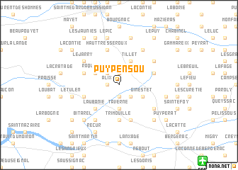 map of Puypensou
