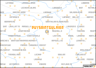 map of Puy Saint-Gulmier