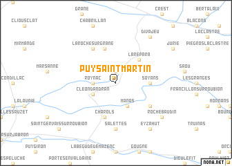 map of Puy-Saint-Martin