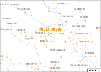 map of Pūzeh Bāyār
