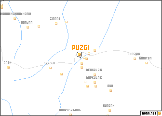 map of Pūzgī