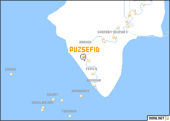map of Pūz Sefīd