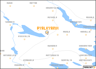 map of Pyalkyarvi