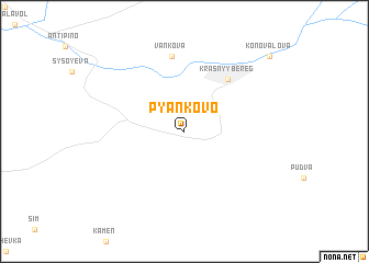 map of P\