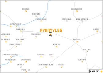 map of Pʼyanyy Les