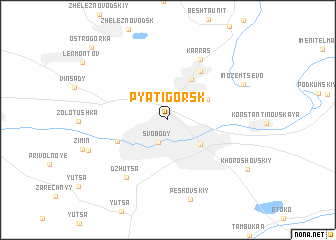 map of Pyatigorsk