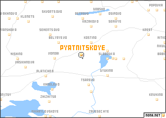 map of Pyatnitskoye
