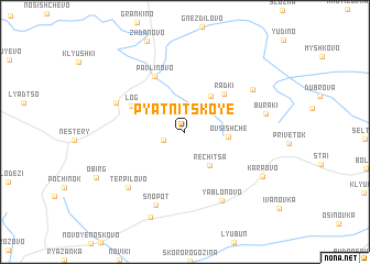 map of Pyatnitskoye