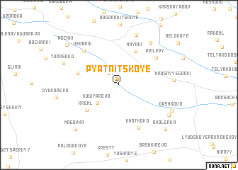 map of Pyatnitskoye