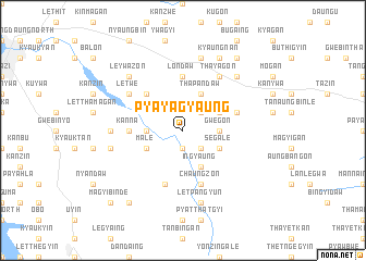 map of Pyayagyaung