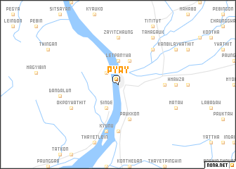 map of Pyay