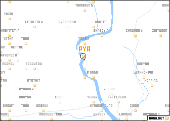 map of Pya