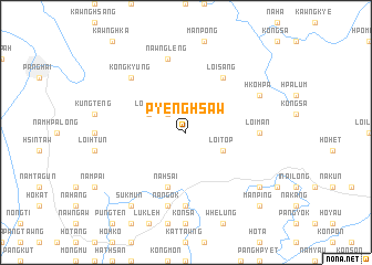 map of Pyenghsaw