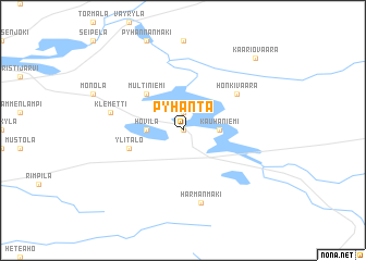 map of Pyhäntä