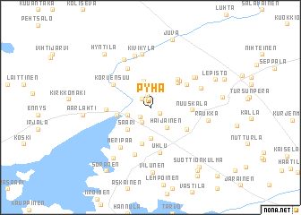 map of Pyhä