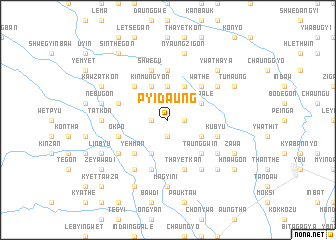 map of Pyidaung