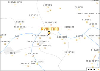 map of Pykhtino