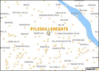 map of Pylesville Heights